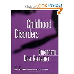 Click here to buy Childhood Disorders Diagnostic Desk Reference by Elaine Fletcher-Janzen and Cecil R. Reynolds.