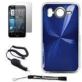 Premium Metallic Blue Design Cover / Snap On Crystal Protective Hard Case f ....