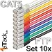 1aTTack CAT5 FTP Netzwerk Patch Kabel mit 2 x RJ45 Stecker Set (10 Farben, 10 St�ck) 3m