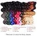 Creamily(TM) #1B/BUG/RED For Full Head Synthetic Clip In Hair Extensions Curly Accessories 8 Pieces 18