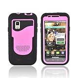 BLACK PINK Trident Cyclops Hard Silicone Plastic Case For Samsung Fascinate ....