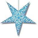 Blue Aloha Hibiscus Flower Star Lamp