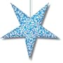 Blue Aloha Hibiscus Flower Star Lamp