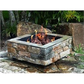 FireScapes Smooth Ledge Outdoor Fire Pit Fireplace - Natural Gas by FireScapes