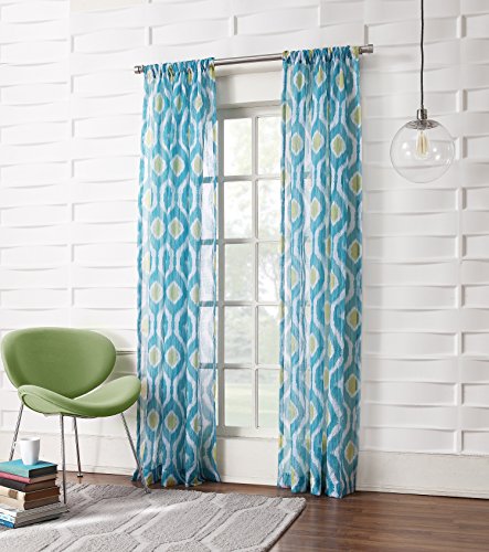 Hot Hot Hot Sale No 918 Maddox Ikat Crushed Sheer Curtain Panel