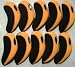 H09 Golf Club Headcover Neoprene Iron Head Cover 10pcs Black/Orange