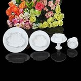 私の家族 シュガー クラフト プランジャー カッター花型を飾る牡丹花フォンダン ケーキ クッキー カッター