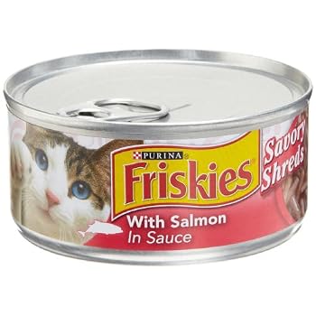 Set A Shopping Price Drop Alert For Friskies Cat Food Savory Shreds with Salmon in Sauce, 5.5-Ounce Cans (Pack of 24)
