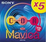 Sony 5 MCR 156 A Box mit 5 Stück 8cm CD-R (MCR-156A) für digitale Mavicas