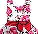Sunny Fashion Girls Dress Red Rose Party Summer Cotton