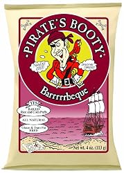 Pirate's Booty, Barbeque, 4-Ounce Bags (Pack of 12)