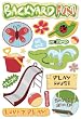Karen Foster 5-1/2 Inch by 9 Inch Cardstock Stickers, Backyard Fun