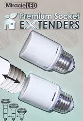 Miracle LED 605150 Extenders Led Bulb, White, 2-pack