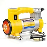 BEE® Power DC 12 Volt Multifunction Heavy Duty Tyre  Inflator - Air Compressor