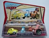 Review Mattel  / Disney Pixar Cars World Of Cars - Movie Moments Luigi, Guido & Tractor 3 Pack