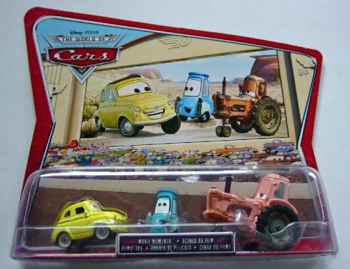 Childrens Toyshop  Toys : Disney Pixar Cars World Of Cars - Movie Moments Luigi, Guido & Tractor 3 Pack