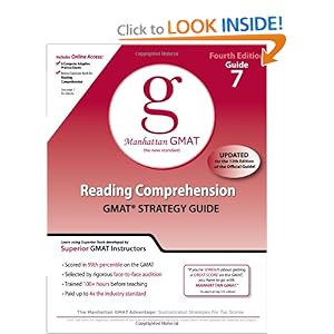 Reading Comprehension GMAT Strategy Guide 7, Fourth Edition Manhattan Gmat