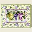Placemats ~ Varietal Grapes ~ set of 4 corkboard 11.5 x 15 inch placemats ~ code 617