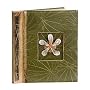 All Natural 40 Photo Handmade Photo Album - Sea shell flower design