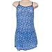 Women's Dream Blue Dream Thong and Adjustable Nighty Sleep Lingerie Pajama Set Soft, Sexy and Comfortable Size Medium