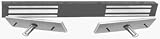 ROFU 8025 Double Door Double Mini Electromagnetic Lock- 12/24 VDC Satin Aluminum Finish