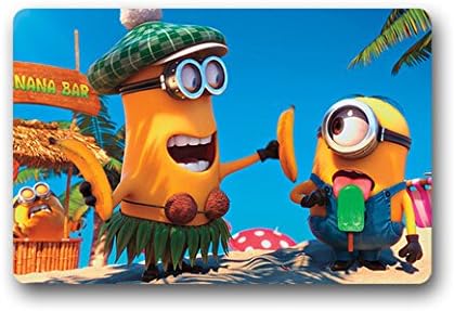 Perfect Custom Funny minion Doormat Fashion Despicable Me Bedroom Carpet Non-slip Durable Cartoon Bathroom Mats 16"x18" / 18"x30"