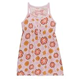 Girls' Mossimo Floral Print Henley Tank - Pink