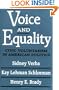 Voice and Equality: Civic Voluntarism in American Politics