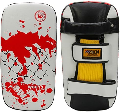 Thai Kick Boxing Strike Curved Arm Pad MMA Focus Muay Punch Shield Training New