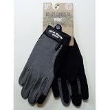 Mens West County Garden Gloves Grey Black Extra Large