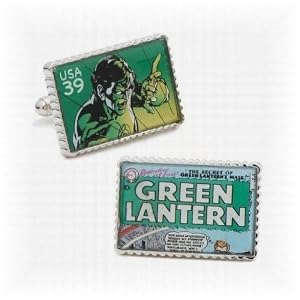 Green Lantern Stamp Cufflinks