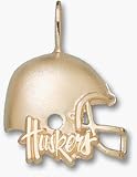 Nebraska Cornhuskers Huskers Helmet Pendant - 14KT Gold Jewelry