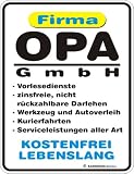 Produkt-Bild: OPA GMBH HILFE LEBENSLANG FUNSCHILD BLECHSCHILD R265