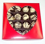 Scott's Cakes White Chocolate Truffles 1 Pound Heart Box