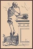 Art Poster, Leaning Skeleton - 18.75 x 27.5