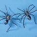 144 - 2" BLACK CREEPY HALLOWEEN SPIDERS!
