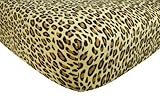 Trend Lab Flannel Crib Sheet, Leopard Print Tan by Trend Lab [並行輸入品]