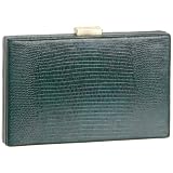 BCBGMAXAZRIA Lizard-Embossed Box Clutch