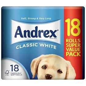 Andrex White Toilet Tissue 18 Roll