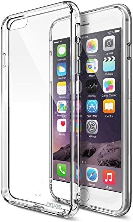 iPhone 6 Plus Case, Philoh Apple iPhone 6 Plus(5.5 inch)(2014) Hybrid Case Bumper **NEW** [Clear] Bumper Case with Anti-Scratch Transparent Back Panel - Soft Flexible TPU Edge and Hard Polycarbonate Back Cover [Drop Protection] (for Apple iPhone 6+) (Clear)