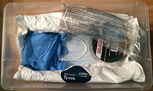 Halloween Costume 'Ebola Hazmat Bio-Hazard Safety Hilarious Mask' includes Suit and other Paranoid Gear &amp; Accessories (Medium)