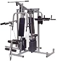 MULTIGYM FOUR STATION HOME / MULTI GYM WITH 200lb/90kg PLATES /DELIVERY-UK MAINLAND ONLY