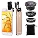 Smartphone Lens, NOOT PRODUCTSTM Universal 3 in 1 Clip-On 180 Degree Fisheye + 0.65X Wide Angle + 10X Macro Lenses Camera Kit Designed for iPhone 6, 6 Plus | iPhone 5S, 5C, 5, 4S, 4 | iPad 4, Mini, Air | Galaxy Alpha, A5, A7, S6, S5, S4 | Galaxy Note 4, Edge, Note 3, Note 2 | HTC Desire 816, One M9, M8, M7 | Motorola Moto X, Moto G | Sony Xperia Z4, Z3 L36h, L36i and other smartphones