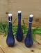 Tall Colbolt Blue Tear Drop Liquid Jar with Clasp - 4oz (Pack of 3)