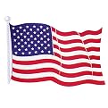 American Flag Cut-Outs Set of 12