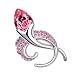 Blooming BUD Nano Platinum Plated Sterling Silver Austrian Crystal Brooch