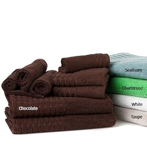 8pc 100% Cotton Spa Towel Set, Seafoam by