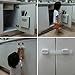 Adjustable Child Safety Locks by Luv4Baby - Latches to Baby Proof Cabinets, Drawers, Fridge, Dishwasher, Toilet Seat - No Tools or Drilling - Reusable With Extra 6 3M Adhesives Included - 6 Pack