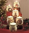 Sets of 6 Christmas Tea Light Crocks