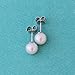Round White Freshwater Cultured Pearl Stud Earrings in 14k White/Yellow Gold/Sterling Silver